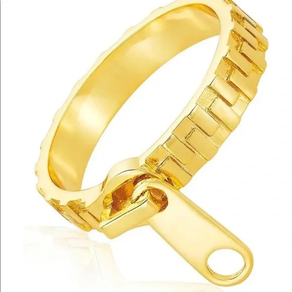 Melinda Maria The Ace Zipper Stacking Ring size 5